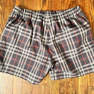Burberry Swim Trunks - Navy Burberry Check Size M